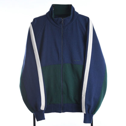 90s Pierre Cardin Navy Cotton Track Jacket (L)