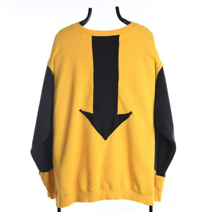 Nike Yellow Reworked Embroidered Sweatshirt (XL)