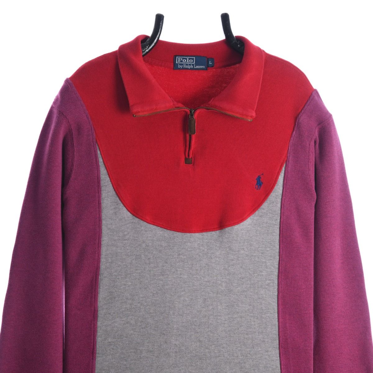 Polo Ralph Lauren Reworked 1/4 Zip Sweatshirt (L)