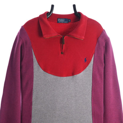 Polo Ralph Lauren Reworked 1/4 Zip Sweatshirt (L)