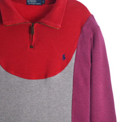 Polo Ralph Lauren Reworked 1/4 Zip Sweatshirt (L)