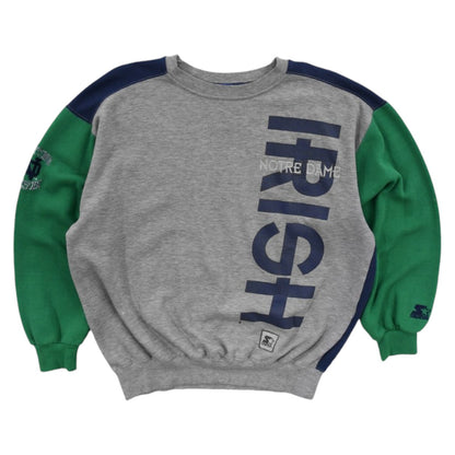 90s Notre Dame Fighting Irish Starter Grey Sweatshirt (L)