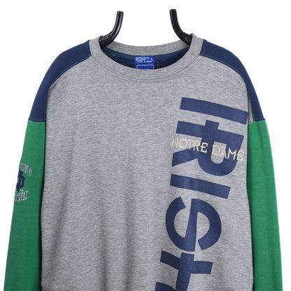 90s Notre Dame Fighting Irish Starter Grey Sweatshirt (L)