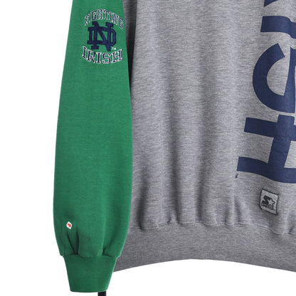 90s Notre Dame Fighting Irish Starter Grey Sweatshirt (L)