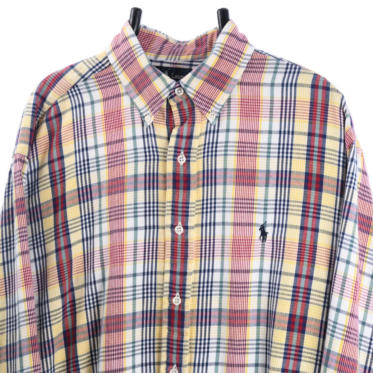 00s Polo Ralph Lauren Multi Checked thick Shirt (XL)