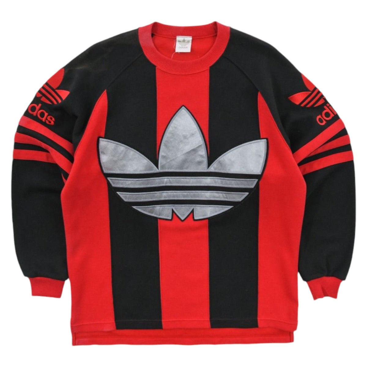 90s Adidas Black Embroidered Sweatshirt (L)