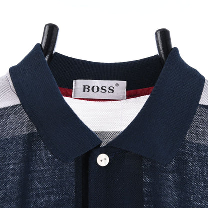 90s BOSS Navy Polo Top (M)