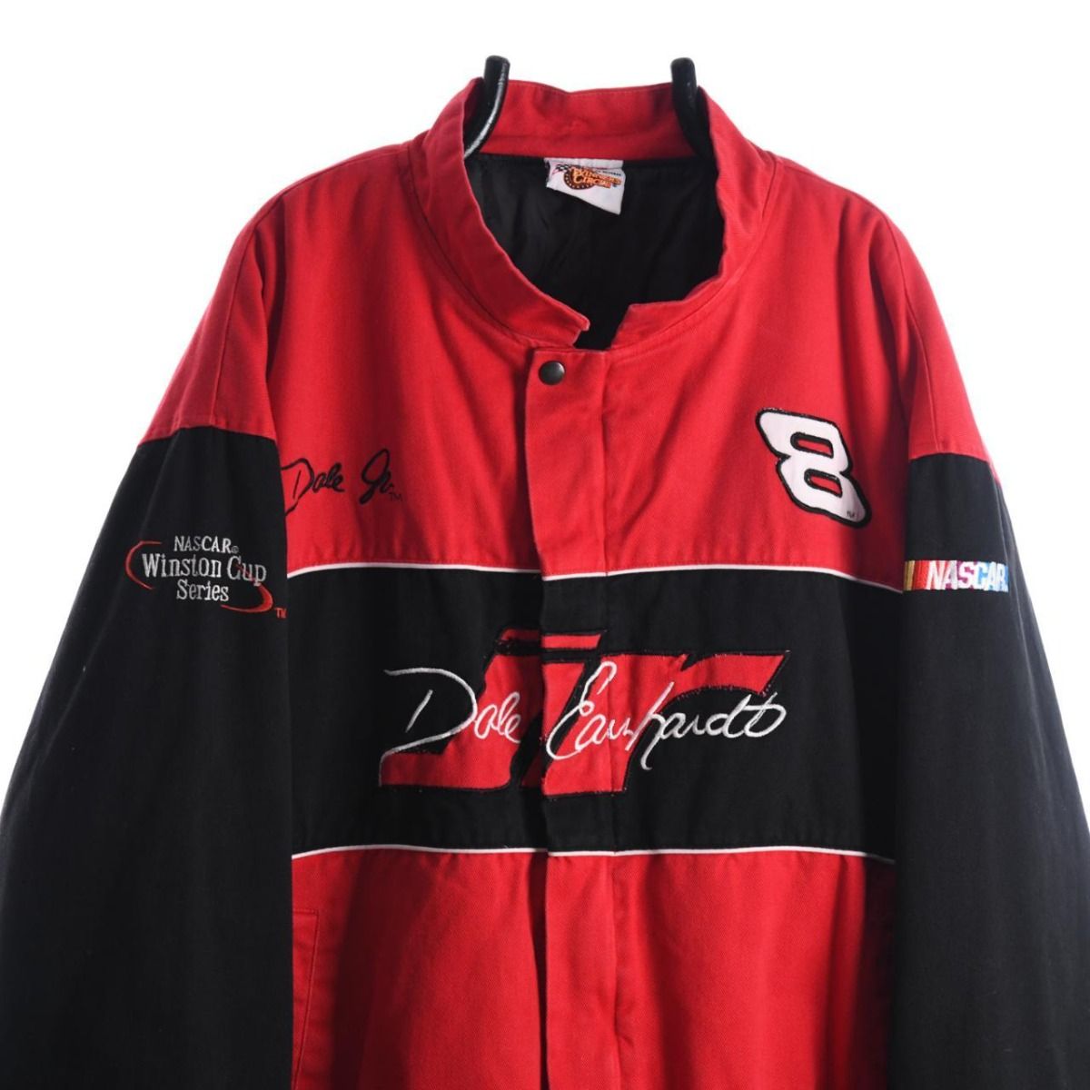 90s Winner's Circle Dale Earhardt Jr Red NASCAR Jacket (XXL)