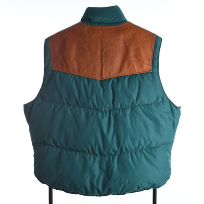 80s Schoot Leather & Goose Down Gilet (L)