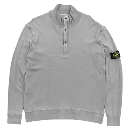 Stone Island A/W 2007 Grey Knitted 1/4 Zip Jumper (L)