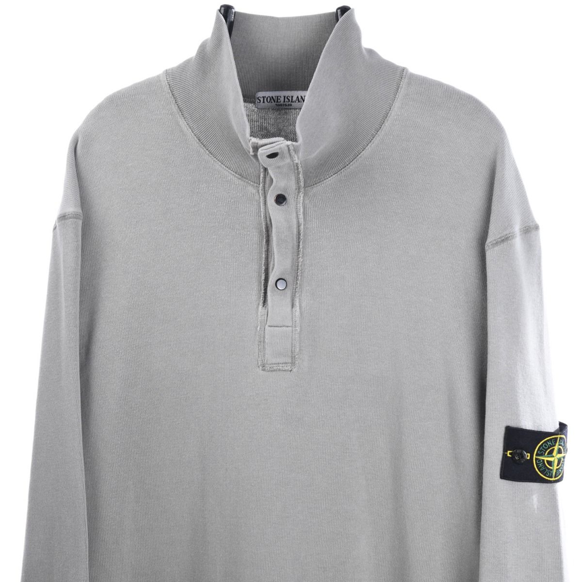 Stone Island A/W 2007 Grey Knitted 1/4 Zip Jumper (L)