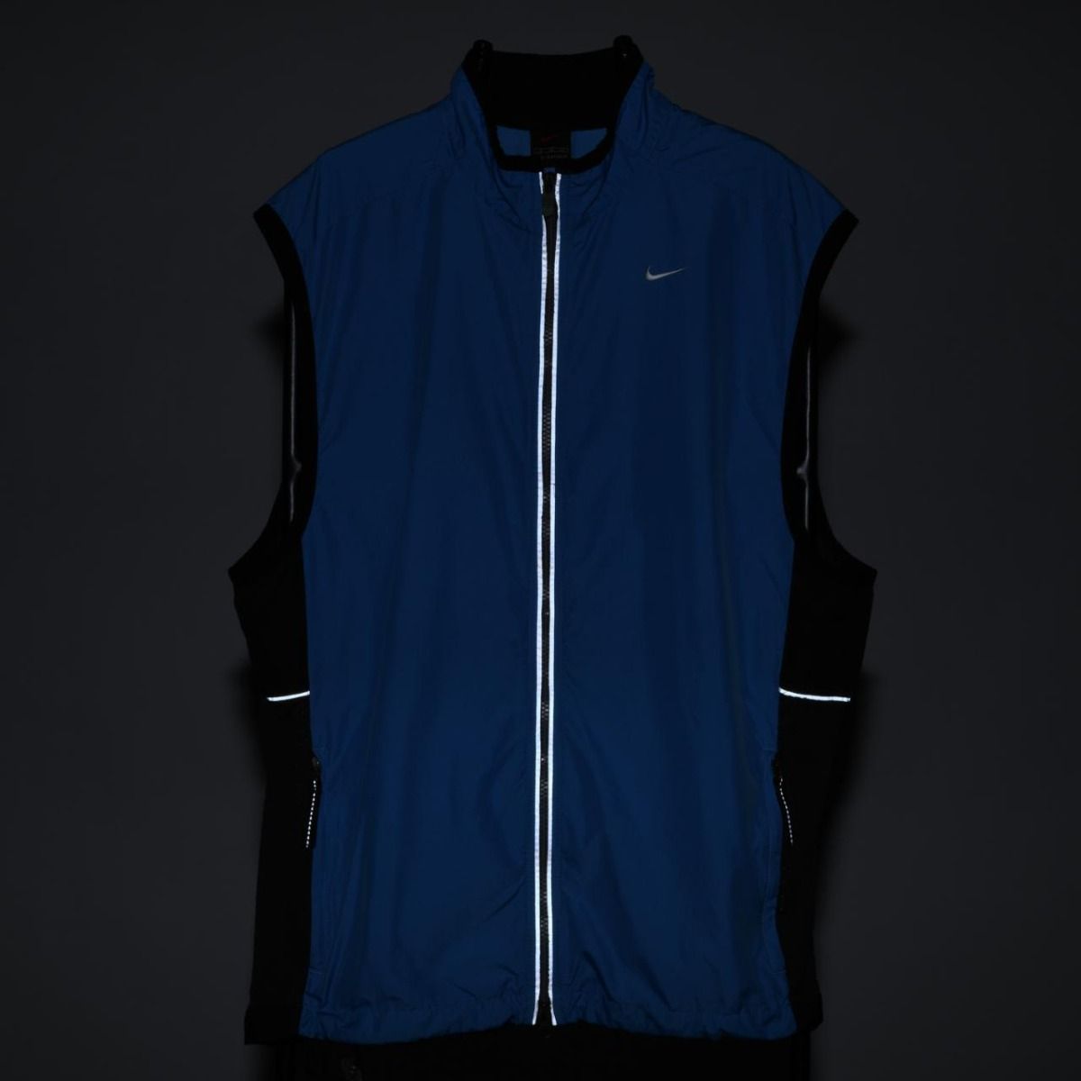 90s Nike Blue Technical Light Vest (L)