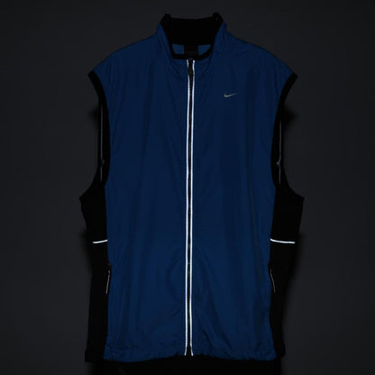 90s Nike Blue Technical Light Vest (L)