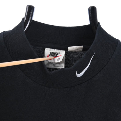 90s Nike Black Embroidered Thin Sweatshirt (XL)