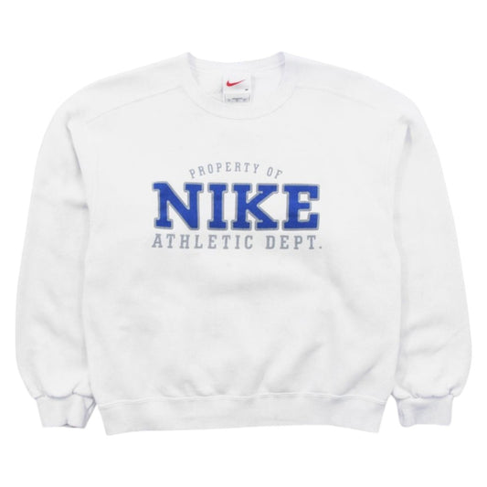 90s Nike White Graphic Sweatshirt (XXS)