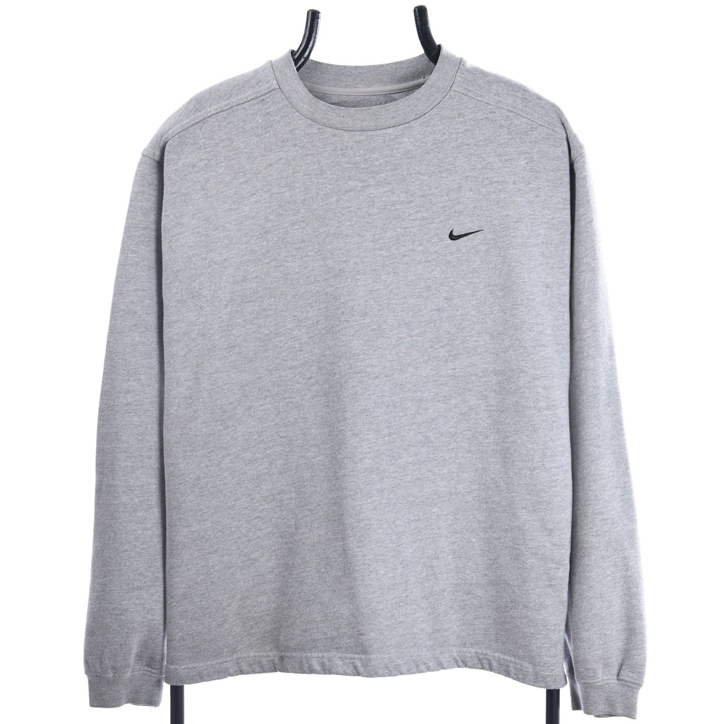 00s Nike Grey Embroidered Sweatshirt (M)