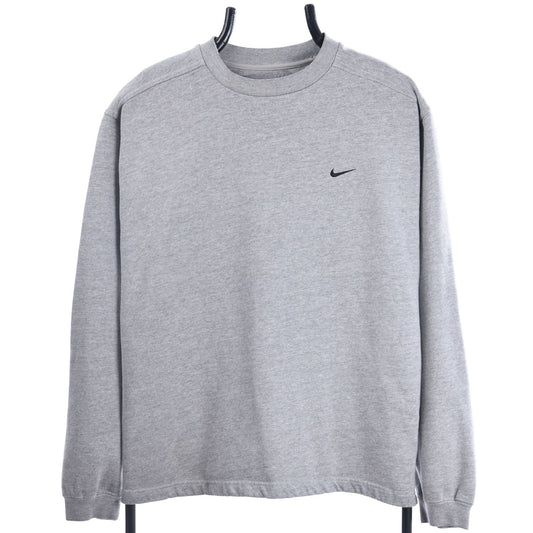 00s Nike Grey Embroidered Sweatshirt (M)