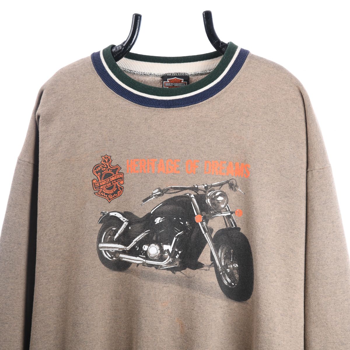 00s Harley Davidson Brown Sweatshirt (XL)