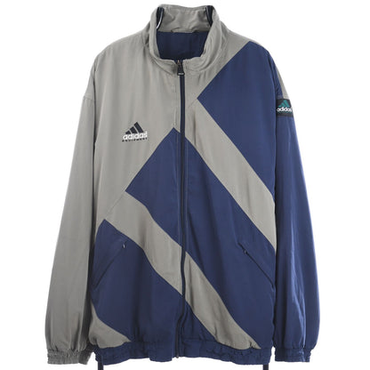 90s Adidas Equipment Green/Navy Shell Track Jacket (XL)