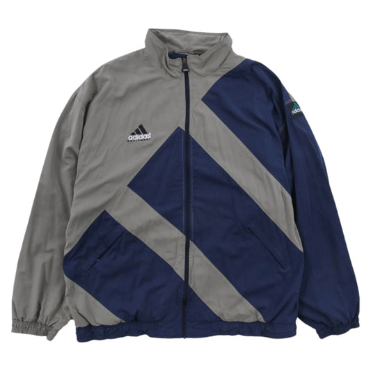 90s Adidas Equipment Green/Navy Shell Track Jacket (XL)