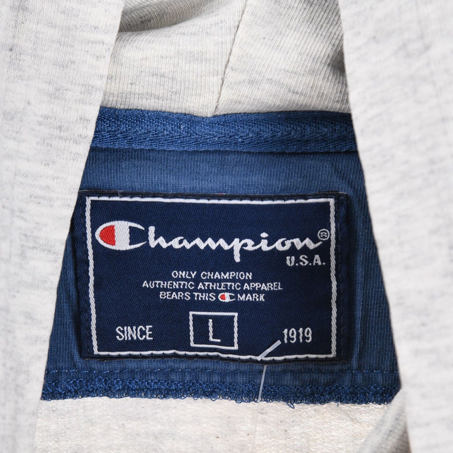 00s Champion Grey Embroidered Hoodie (L)