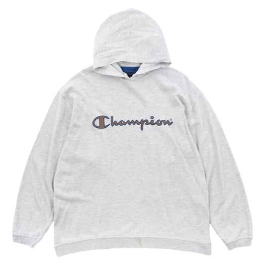 00s Champion Grey Embroidered Hoodie (L)