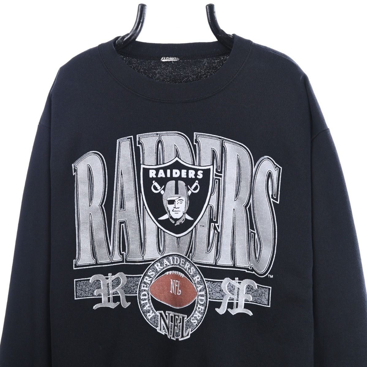 90s Oakland Raiders Black Sweatshirt (M)