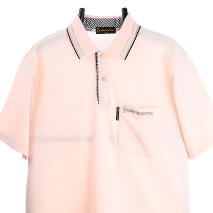 90s Gianna Valentino Peach Polo top (M)