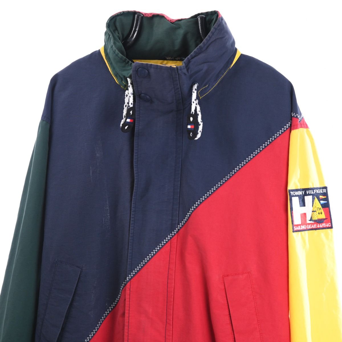 90s Tommy Hilfiger Sailing Gear Colour Block Light Jacket (L)