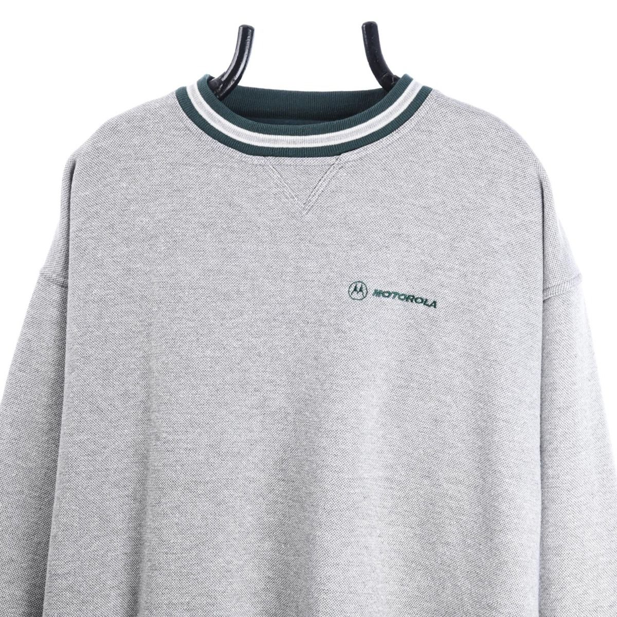 00s Motorola Grey Embroidered Sweatshirt (XL)