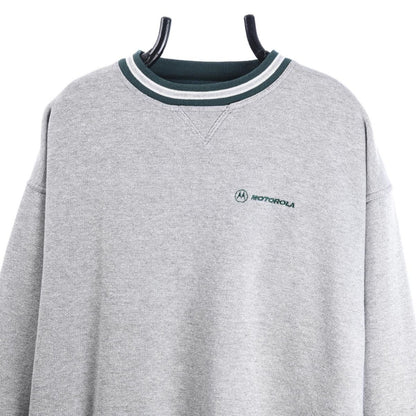 00s Motorola Grey Embroidered Sweatshirt (XL)