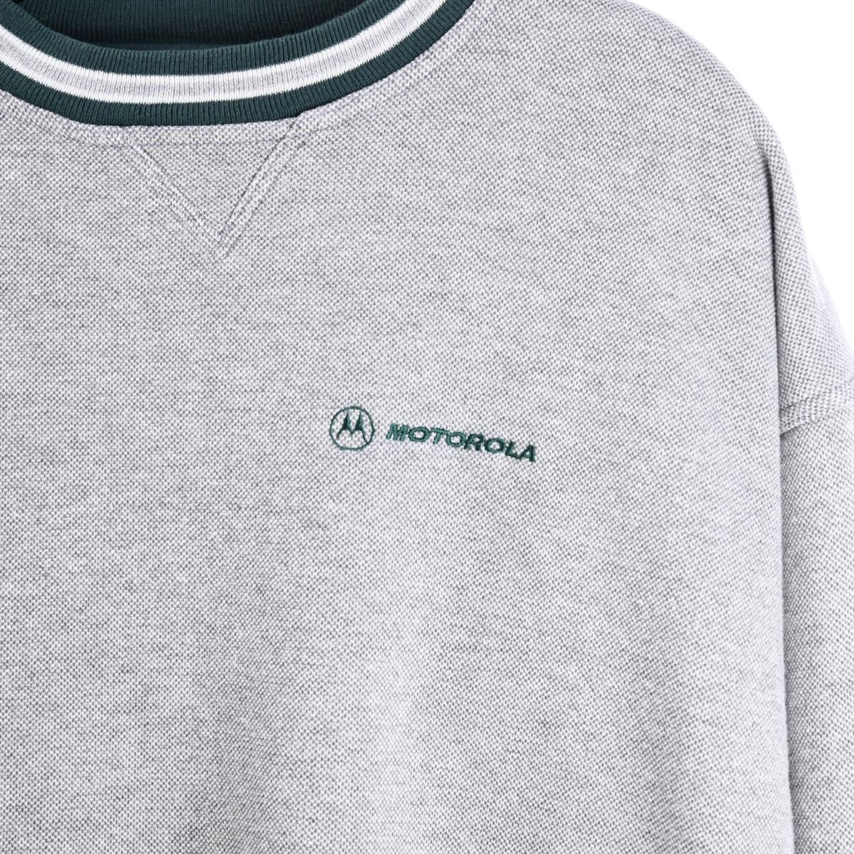 00s Motorola Grey Embroidered Sweatshirt (XL)