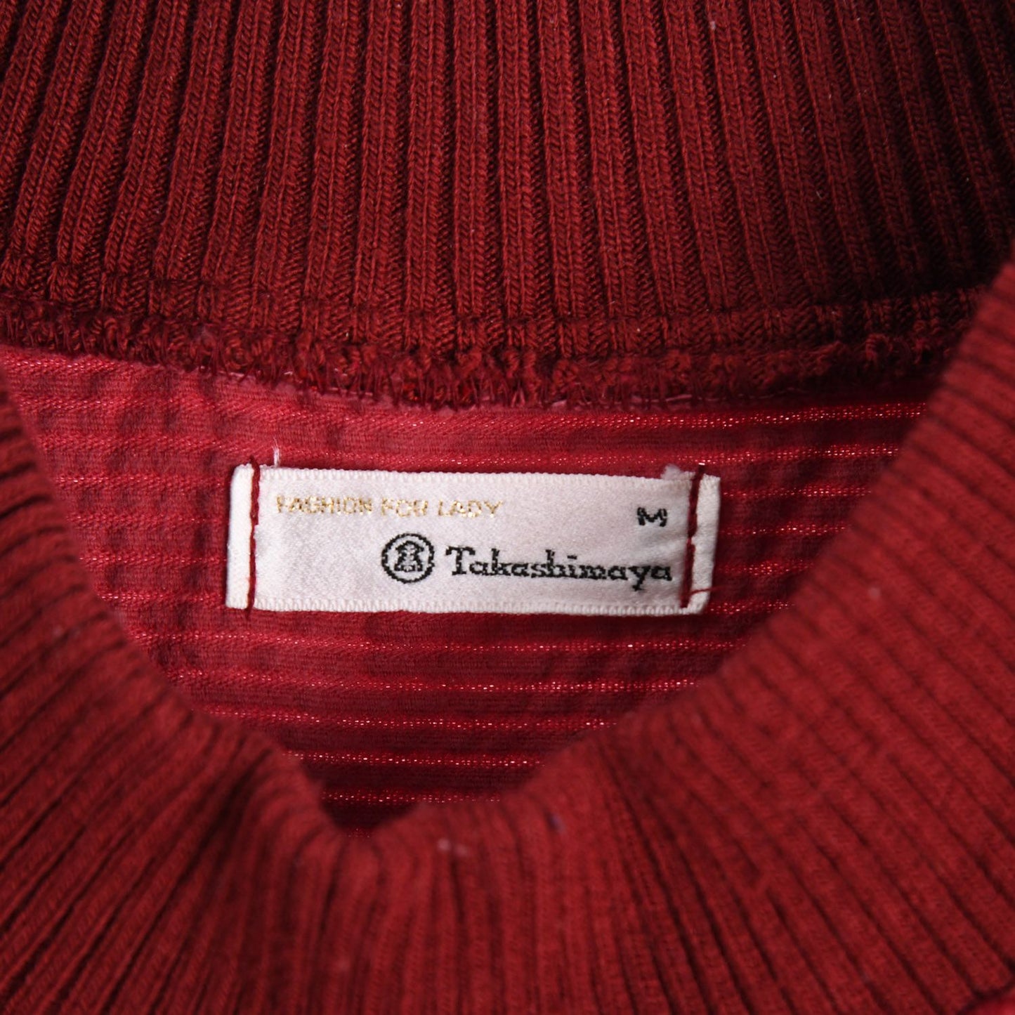 70s Red Corduroy Short Sleeve Sweatshirt (L)