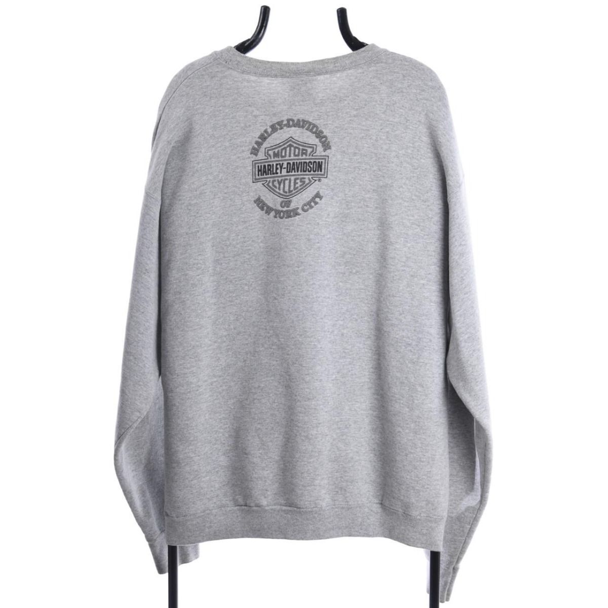 00s Harley Davidson Grey Embroidered Sweatshirt (L)