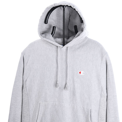 90s Champion Reverse Weave Grey Heavy Hoodie (S)