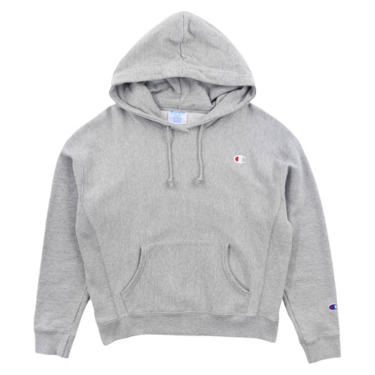 90s Champion Reverse Weave Grey Heavy Hoodie (S)