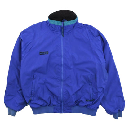 90s Columbia Blue Fleece Lined Light Jacket (XXL)