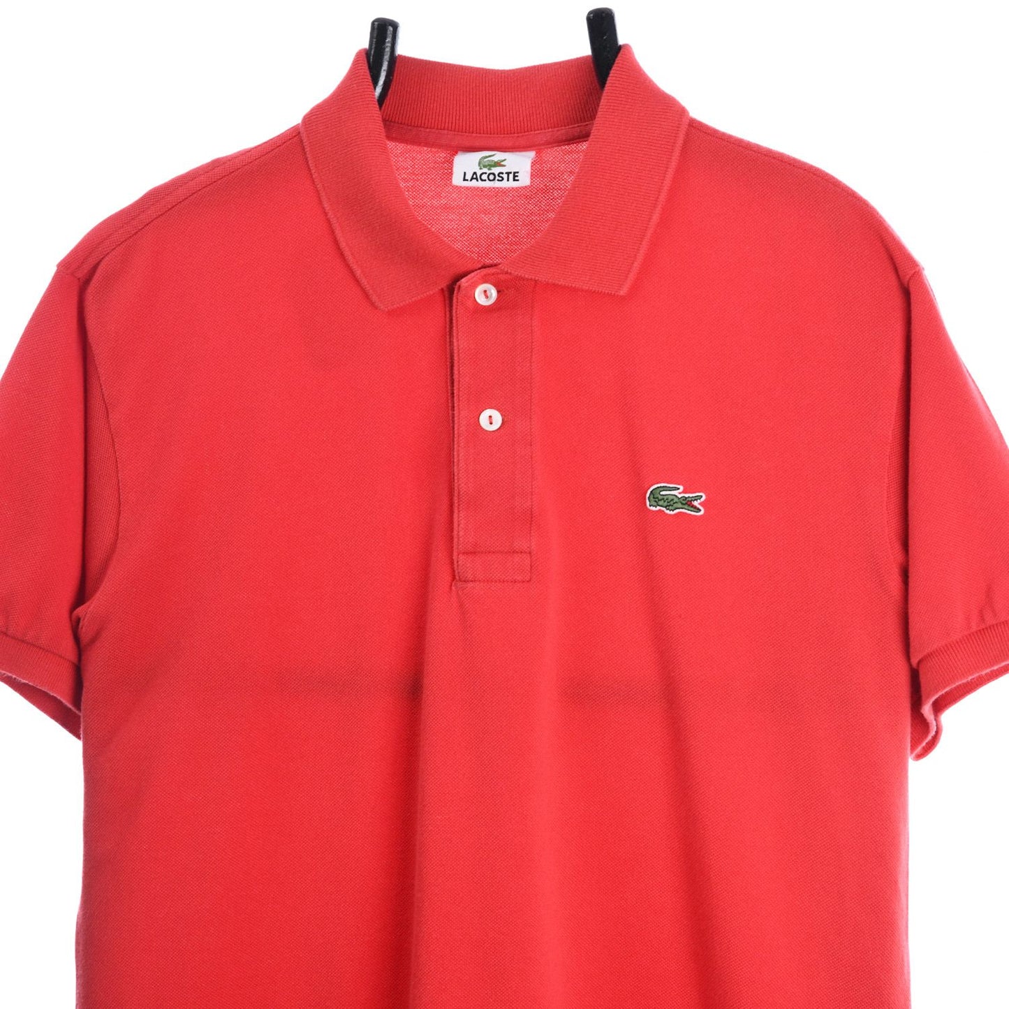 00s Lacoste Red Polo top (M)