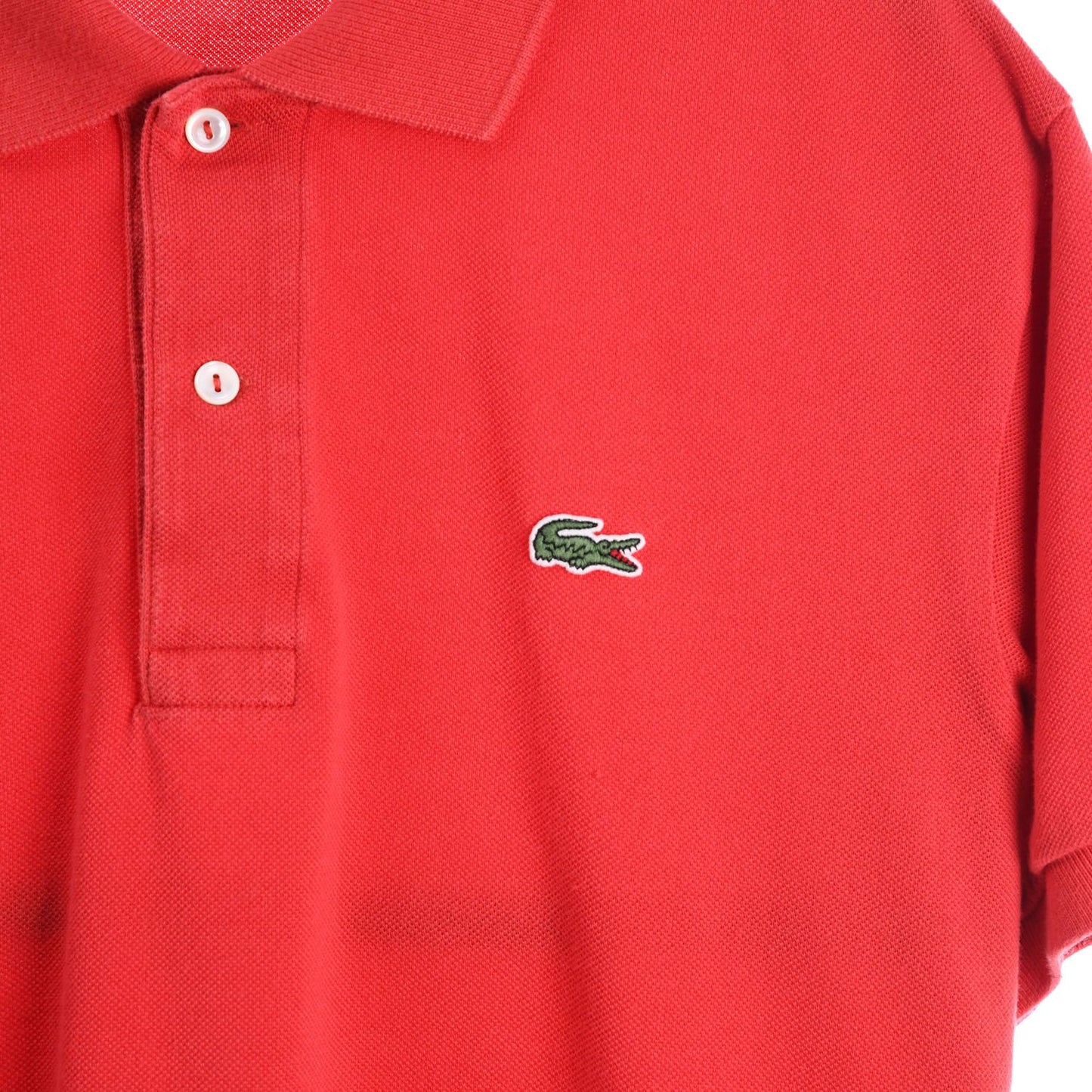 00s Lacoste Red Polo top (M)