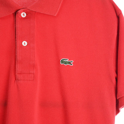 00s Lacoste Red Polo top (M)