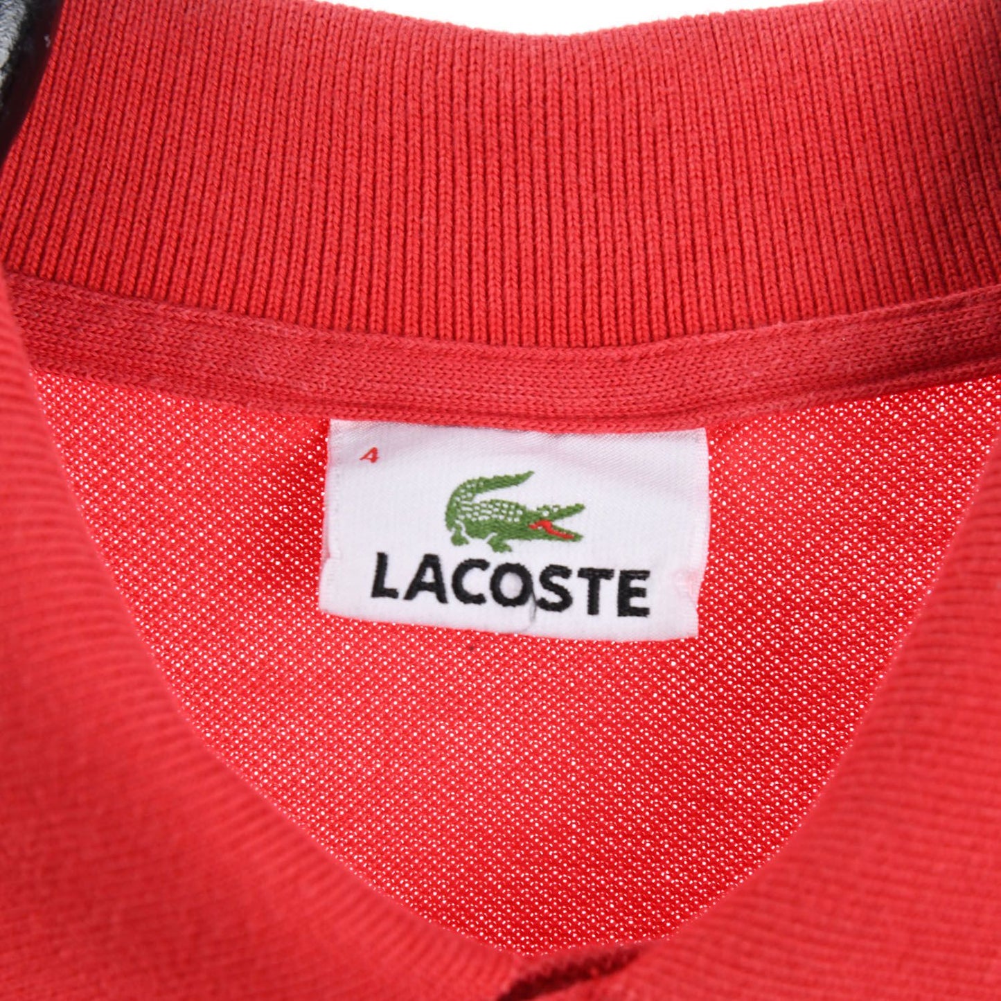 00s Lacoste Red Polo top (M)