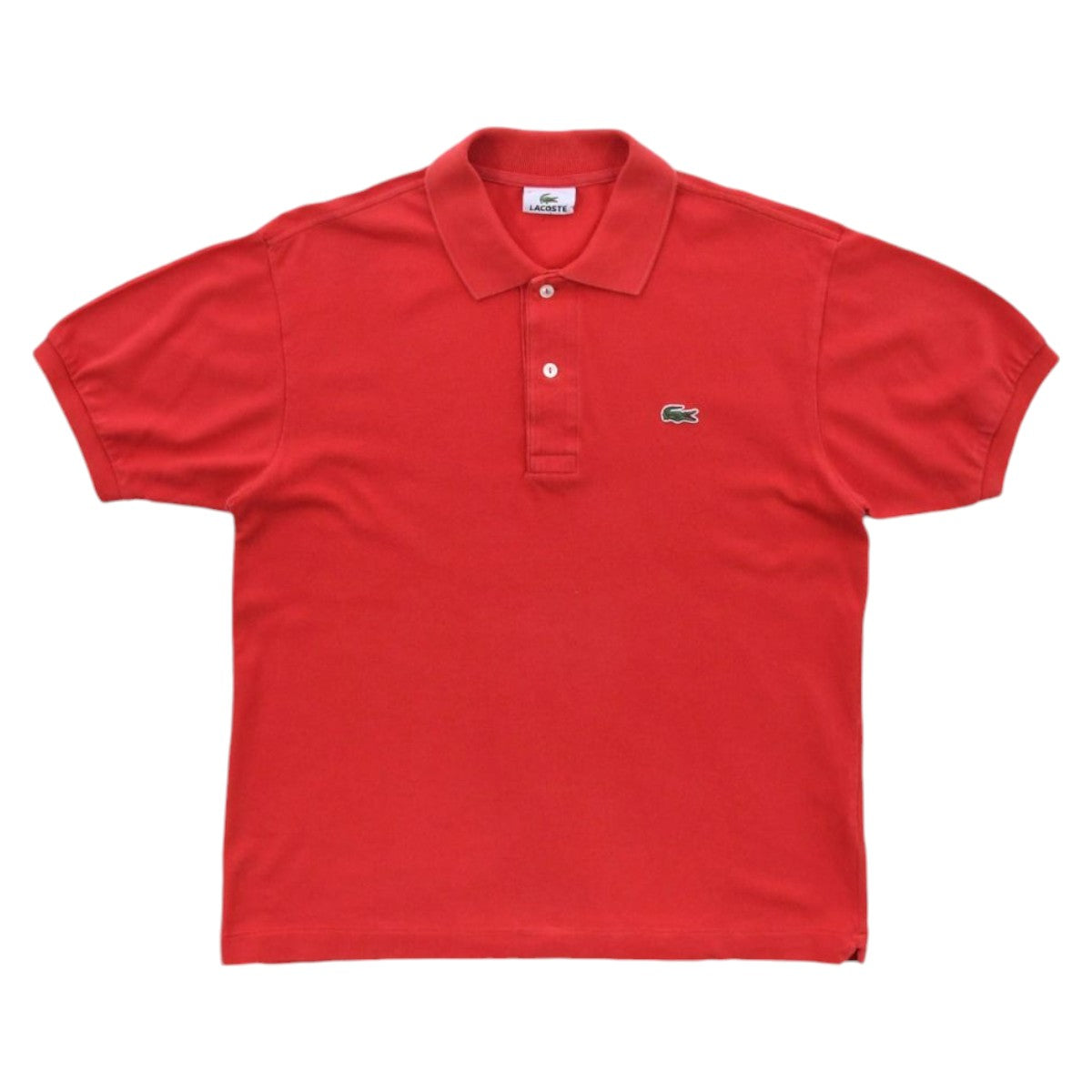 00s Lacoste Red Polo top (M)