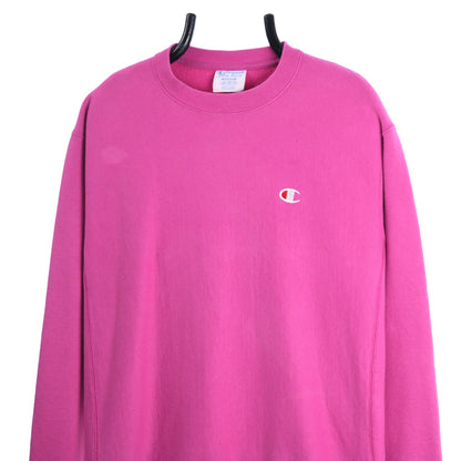 90s Champion Reverse Weave Pink Sweatshirt (M)