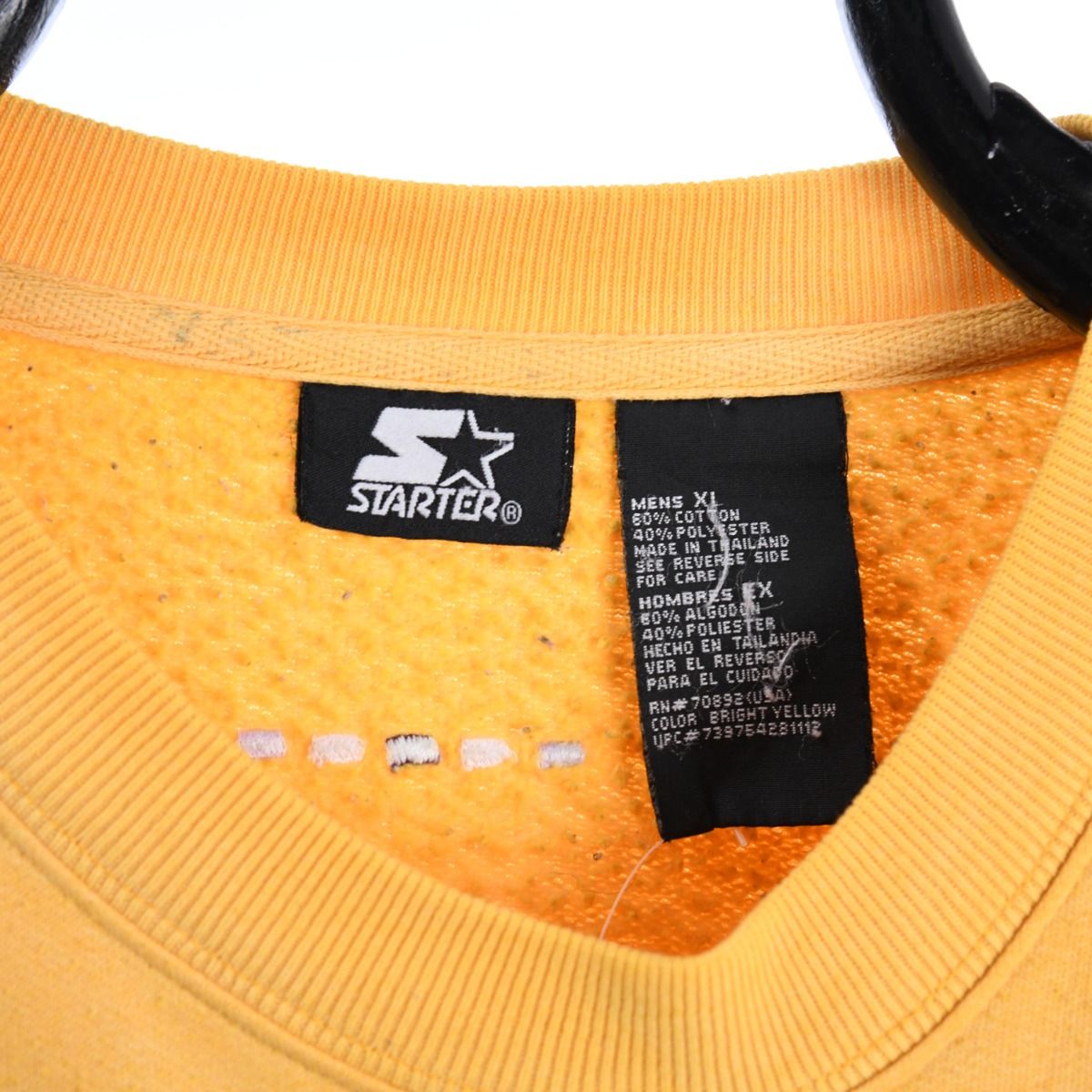 00s Starter Yellow Embroidered Sweatshirt (XL)