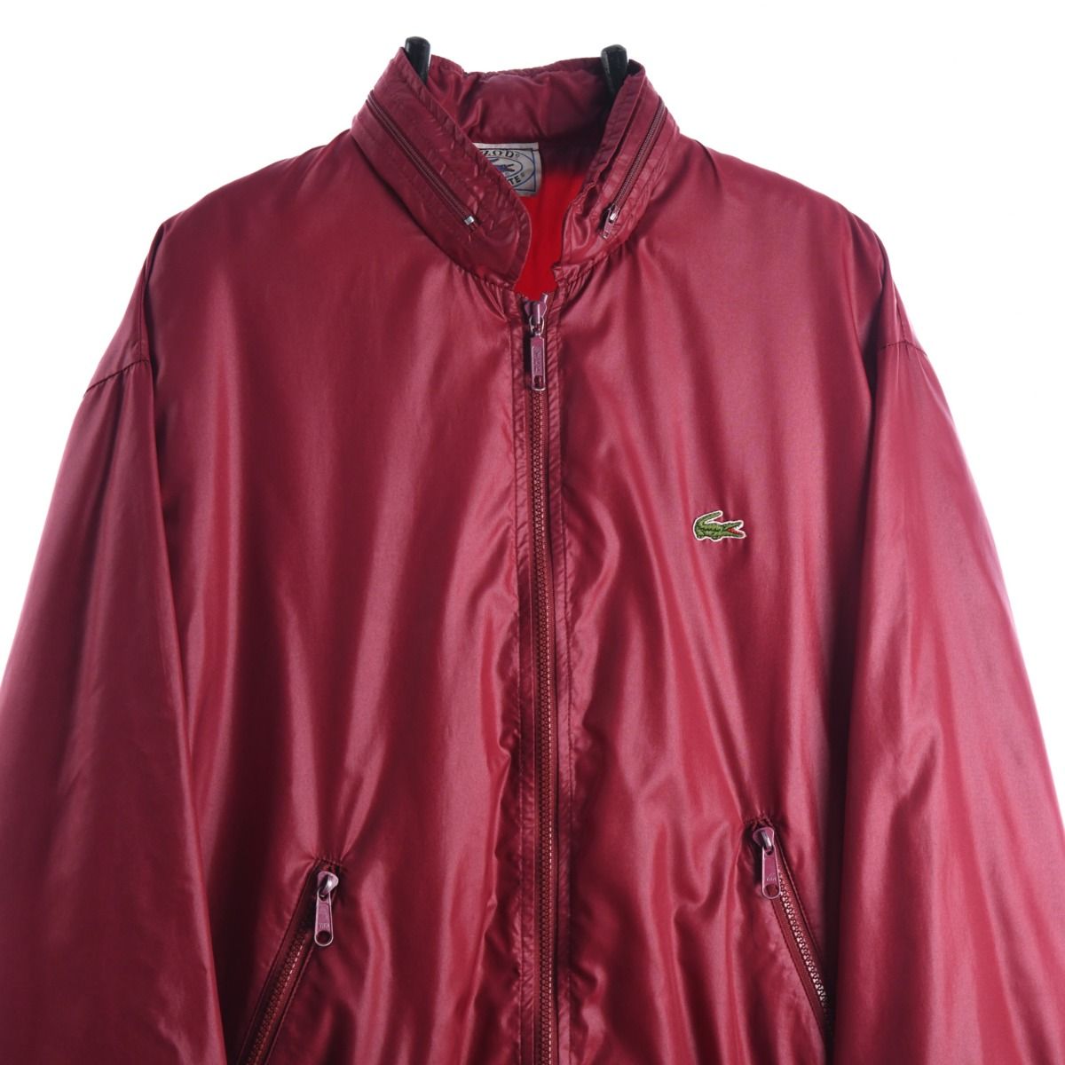 80s Lacoste Izod Burgundy Light Jacket (M)