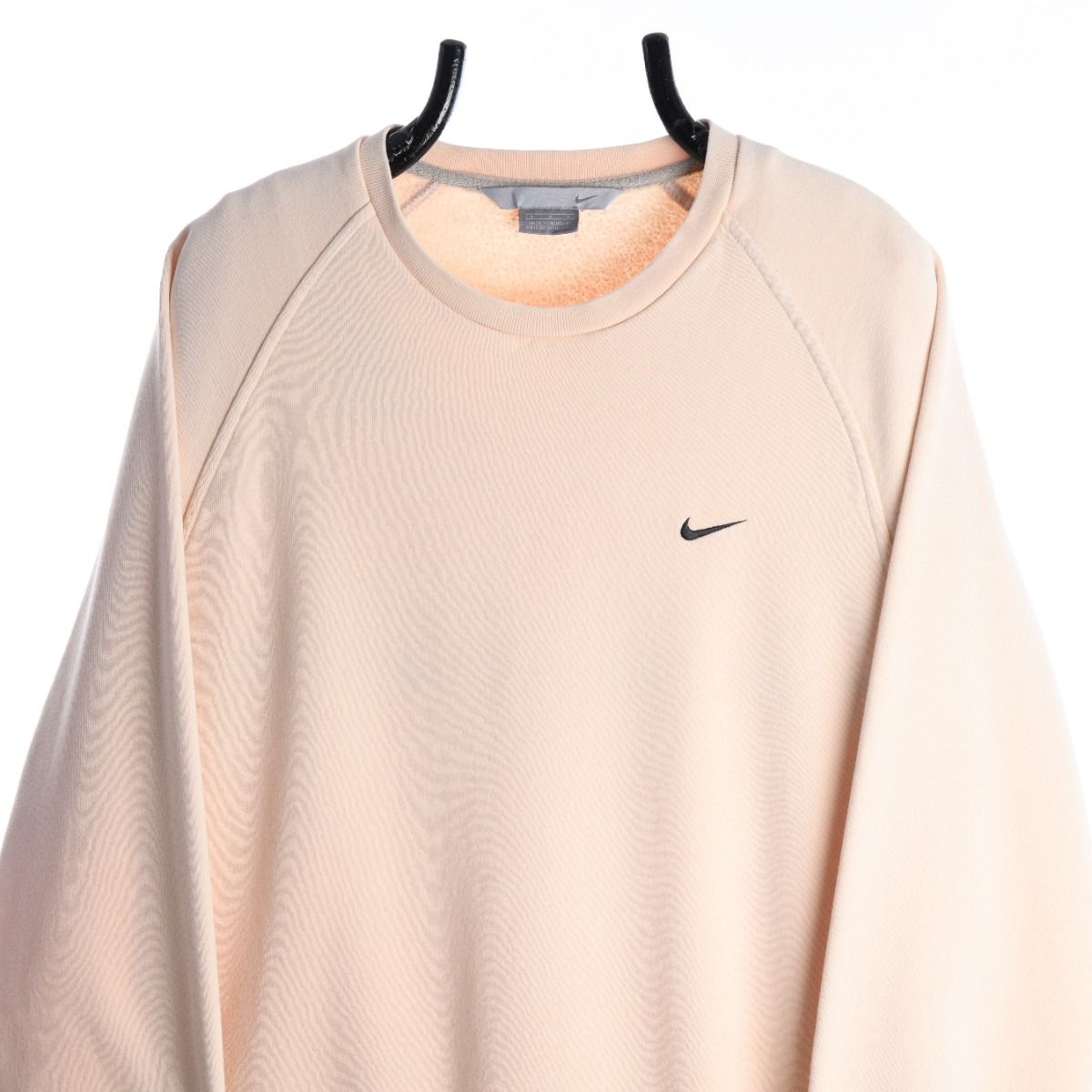 00s Nike Light Peach Embroidered Sweatshirt (M)