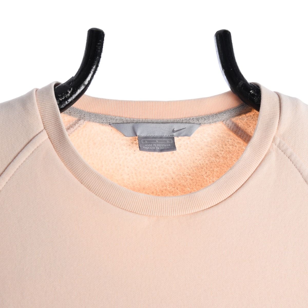 00s Nike Light Peach Embroidered Sweatshirt (M)