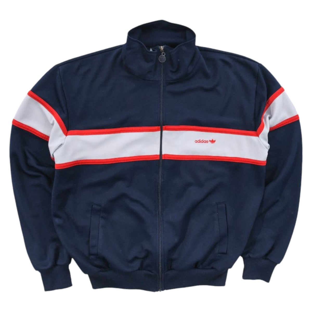 80s Adidas Navy Track Jacket (XL)