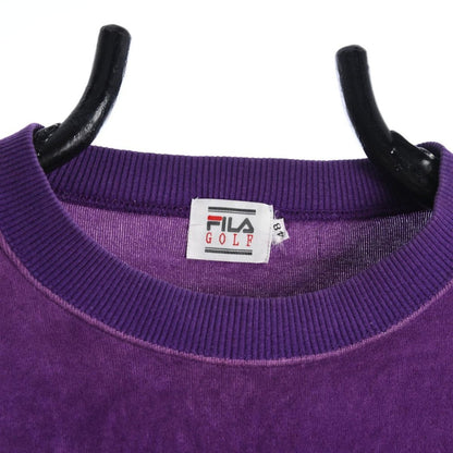 90s Fila golf Purple Velour Sweatshirt (XS)