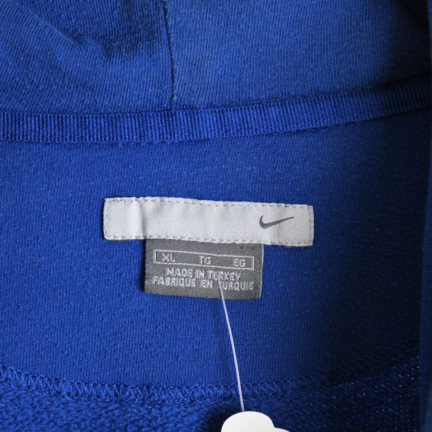 00s Nike Blue Embroidered Hoodie (XXL)